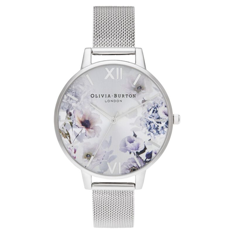 Olivia Burton Quartz Analog Silver Dial Stainless Steel Strap Watch for Women