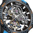 Police Quartz Analog Grey Dial Blue Silicone Strap Watch For Men - image number 2