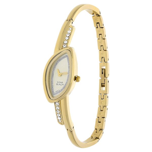 Titan Raga Champagne Dial Women Watch With Metal Strap - image number 1