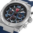Ducati Quartz Chronograph Blue Dial Blue Silicone Strap Watch For Men - image number 3