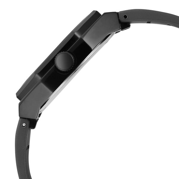 Vyb Rebel By Fastrack Quartz Analog Black Dial Grey Silicone Strap Watch For Guys - image number 5