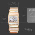 Titan Raga Power Pearls 2.0 Quartz Analog Mother Of Pearl Dial Rose Gold Metal Strap Watch For Women - image number 3