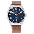 Tommy Hilfiger Quartz Analog with Date Blue dial Leather Strap Watch for Men - image number 0