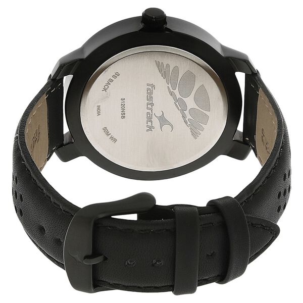 Fastrack Quartz Analog Blue Dial Leather Strap Watch for Guys - image number 3