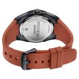 Poze By Sonata Quartz Analog Orange Dial Orange Silicone Strap Watch For Men - image number 6
