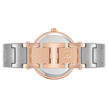 Anne Klein Quartz Analog Grey Dial Ceramic Strap Watch for Women