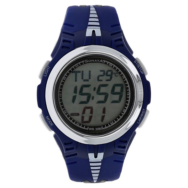 SF Digital Dial Plastic Strap Watch for Men - image number 0