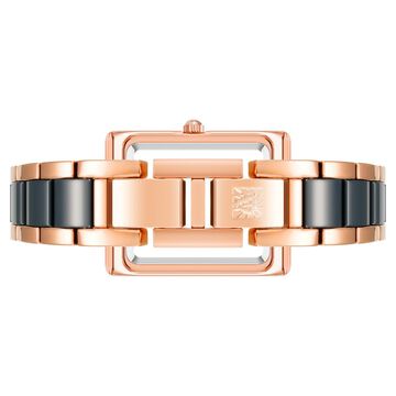 Anne Klein Quartz Analog Blue Dial Ceramic Strap Watch for Women