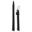 22 mm Black Genuine Leather Strap for Men - image number 2