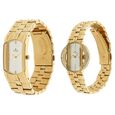 Titan Quartz Analog White Dial Stainless Steel Strap Watch for Couple - image number 1