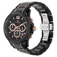 Titan Ceramics Black Dial Chrono Stainless Steel and Ceramic Strap watch for Men - image number 2