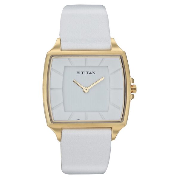 Titan Quartz Analog White Dial Watch for Women - image number 0