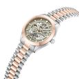 Kenneth Cole Mechanical Hand Wound Analog Mechanical Grey Dial With Two Toned Stainless Steel Strap Watch For Men - image number 3