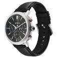 Titan Stellar Quartz Multifunction Black Dial Leather Strap Watch for Men - image number 3