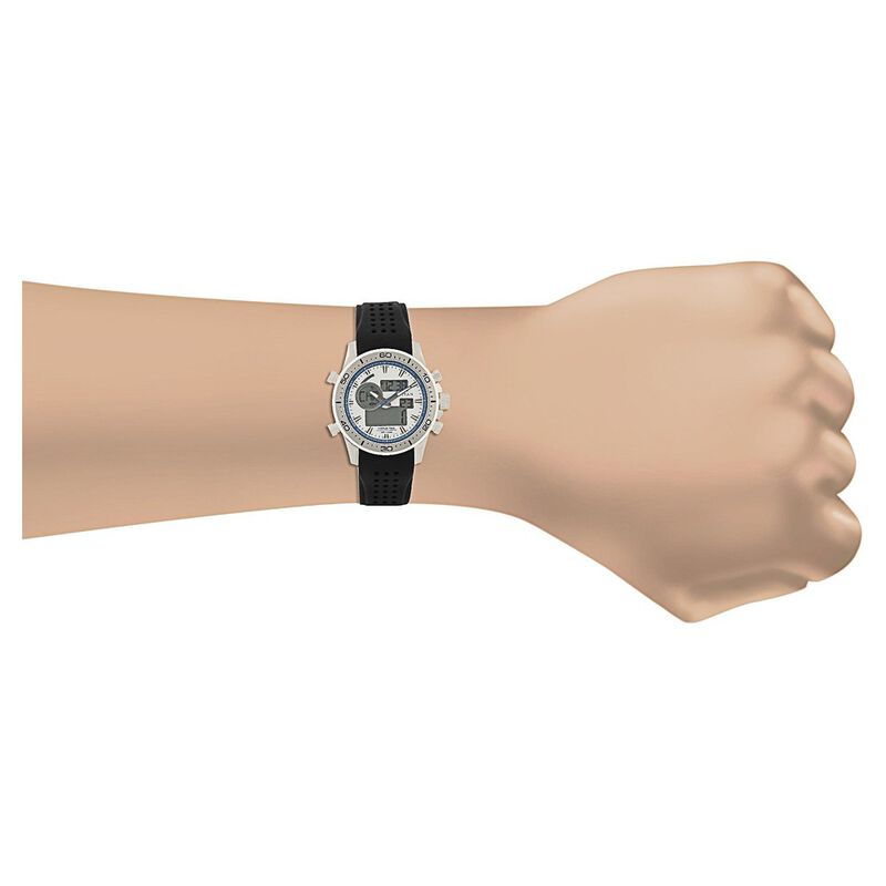 Titan Ana Digi Silver Dial Quartz Digital Plastic Strap watch for Men - image number 3
