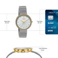 Poze By Sonata Quartz Analog White Dial Silver Metal Plated Strap Watch For Women - image number 3