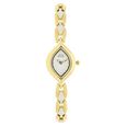 Titan Quartz Analog White Dial Metal Strap Watch for Women