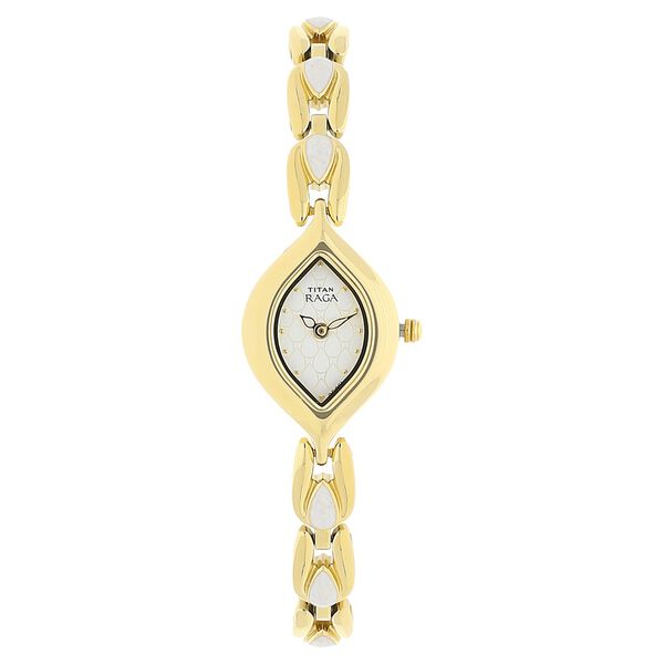 Titan Raga White Dial Women Watch With Metal Strap - image number 0