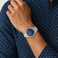 Titan Micromotors Analog with Retrograde Day and Date and Blue Dial Stainless Steel Strap Watch for Men - image number 7