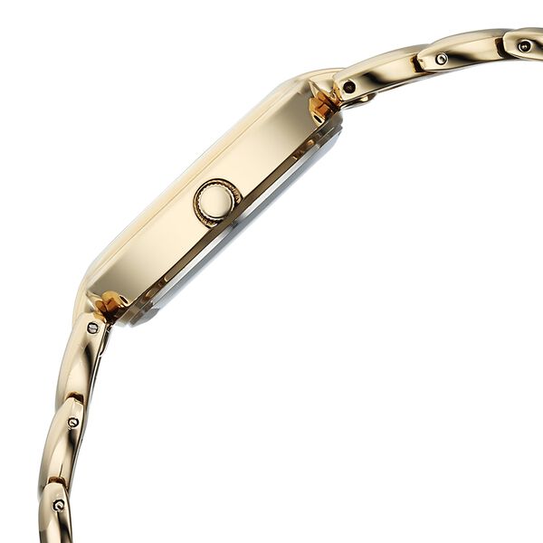 Vyb Successor By Fastrack Quartz Analog Green Dial Golden Metal Strap Watch For Girls - image number 4