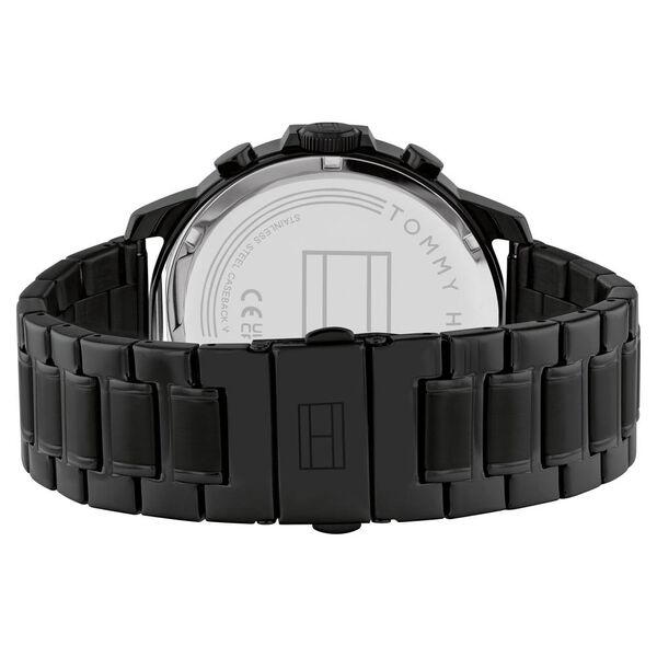Tommy Hilfiger Multifunction Black Dial Stainless Steel Strap Watch for Men - image number 2