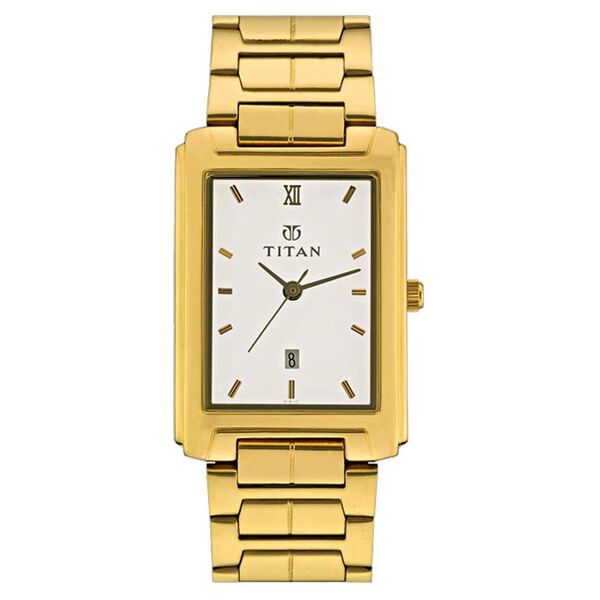 Titan Quartz Analog with Date White Dial Watch for Men - image number 0