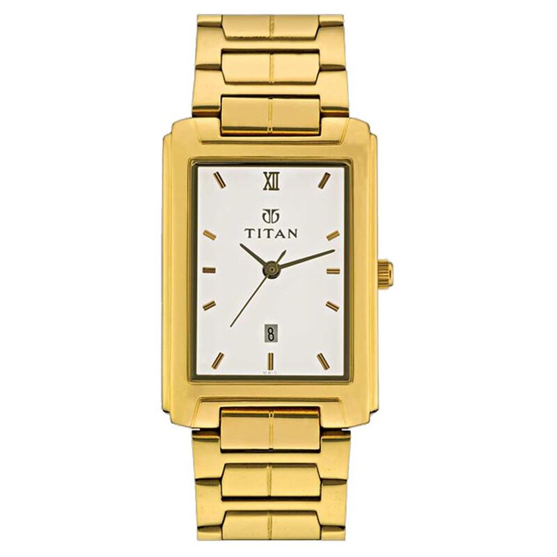 Titan Quartz Analog with Date White Dial Watch for Men