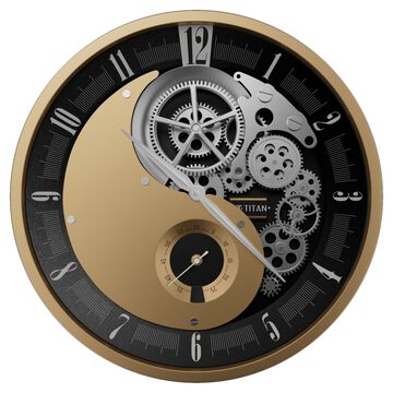 Titan Gear Wall Clock for Modern Homes With Silent Sweep Technology - 46 cm * 46 cm (Large)
