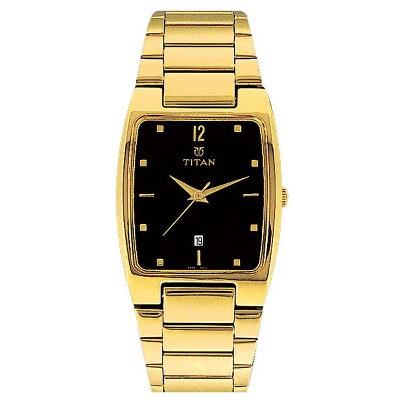 Titan Quartz Analog with Date Black Dial Watch for Men