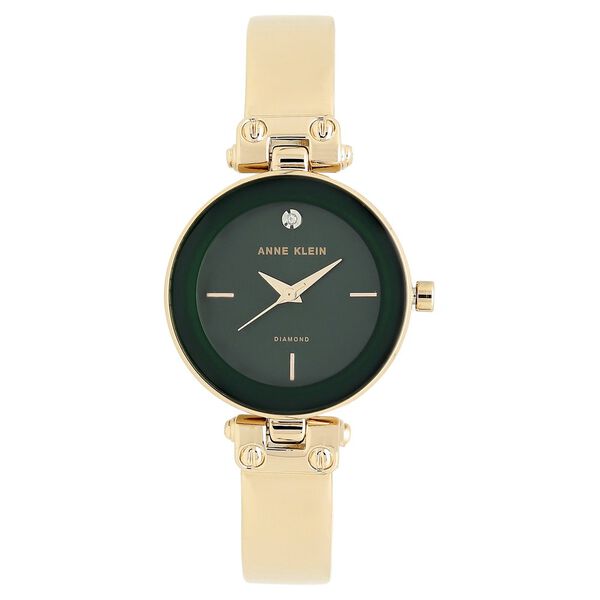Anne Klein Quartz Analog Green Dial Metal Strap Watch for Women - image number 0
