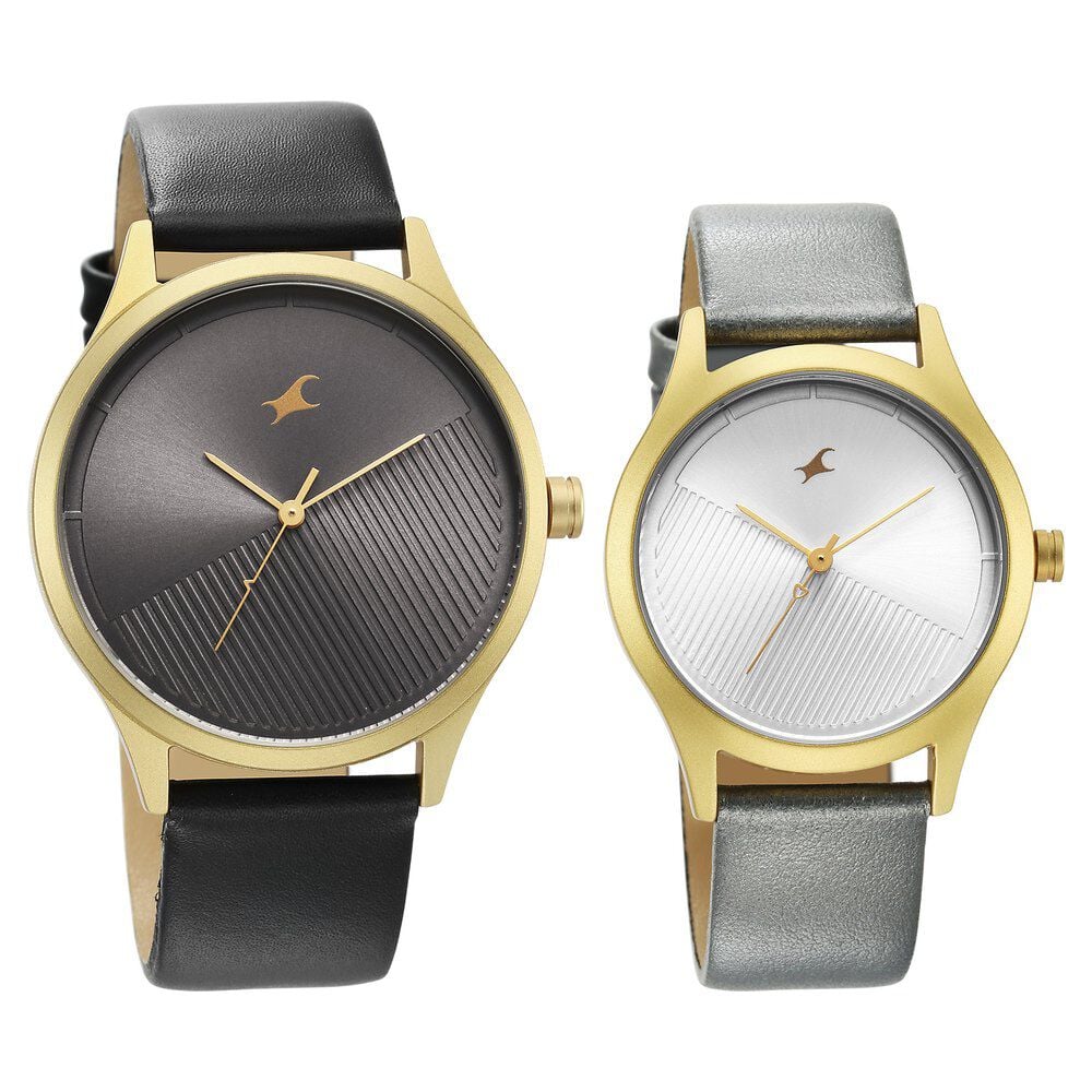 Buy Online Fastrack Mixmatched Couple Watches with Grey and Silver Dial 6803168033al01p Titan
