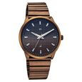 Vyb Arcane By Fastrack Quartz Analog Two Toned Dial Brown Stainless Steel Strap Watch For Guys - image number 1