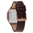 Tommy Hilfiger Quartz Multifunction Green Dial Brown Leather Strap Watch For Men - image number 2