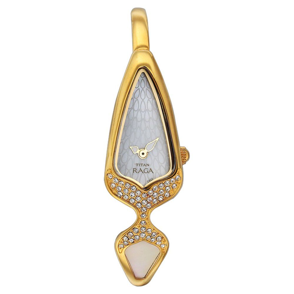Buy Online Titan Quartz Analog Mother Of Pearl Dial Watch for