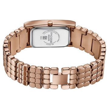 Poze Poze Quartz Analog Rose Gold Dial Rose Gold Metal Strap Watch For Women