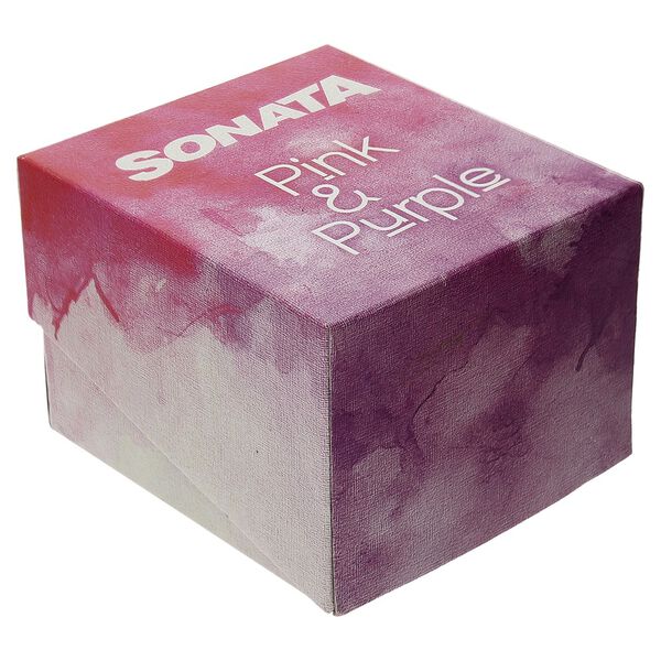 Sonata Quartz Analog Purple Dial Stainless Steel Strap Watch for Women - image number 4