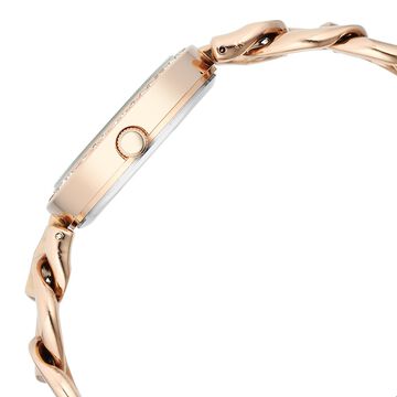 Fastrack Vyb Showstopper Quartz Analog Mother Of Pearl Dial Metal Strap Watch for Girls