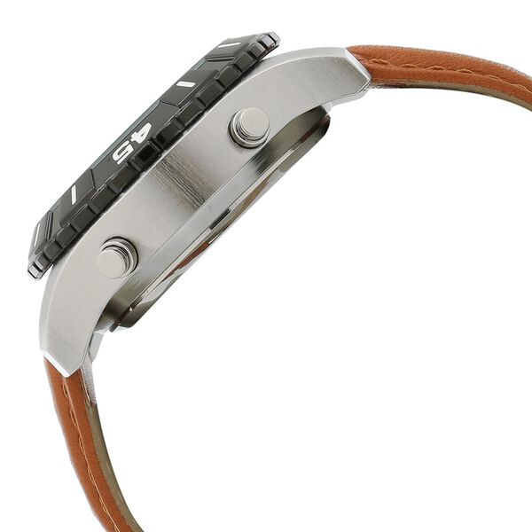 Fastrack Quartz Analog Digital Grey Dial Leather Strap Watch for Guys - image number 2