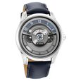 Titan Maritime Anthracite Dial Quartz Multifunction Leather Strap Watch for Men - image number 1
