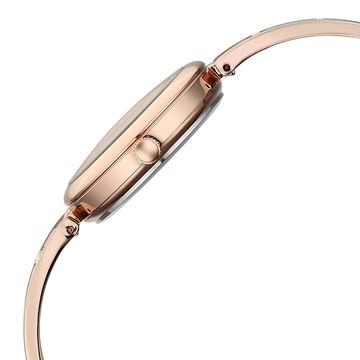 Vyb Seeker By Fastrack Quartz Analog Rose Gold Dial Rose Gold Metal Strap Watch For Girls