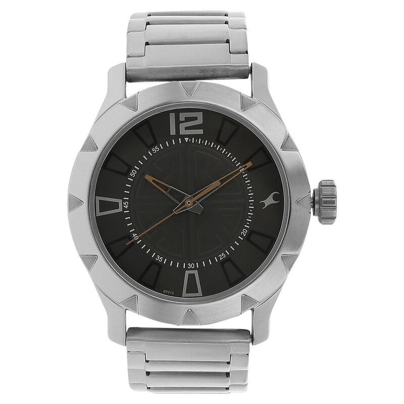 Fastrack Quartz Analog Grey Dial Metal Strap Watch for Guys - image number 0