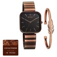 Titan Purple Stackables Quartz Analog Black Dial Stainless Steel Strap Watch for Women - image number 0