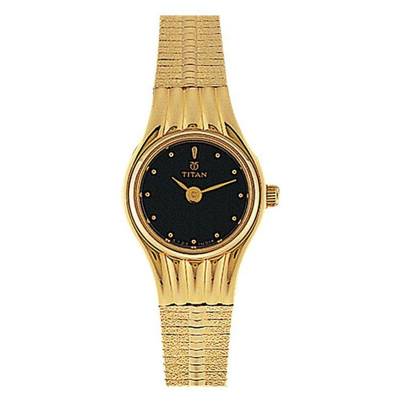 Titan Karishma Black Dial Analog Stainless Steel Strap watch for Women