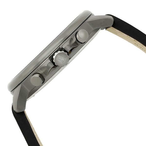 Tommy Hilfiger Quartz Multifunction Grey Dial Leather Strap Watch for Men - image number 3