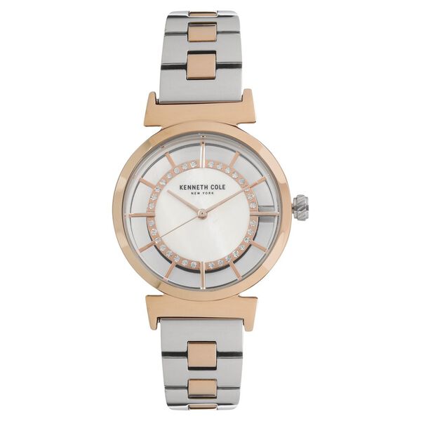 Kenneth Cole Quartz Analog Mother of Pearl Dial Stainless Steel Strap Watch for Women - image number 0