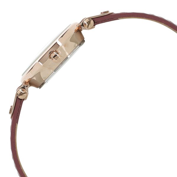 Anne Klein Quartz Analog Rose Gold Dial Leather Strap Watch for Women - image number 2