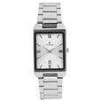 Titan Rectangle Black Dial Analog with Date Stainless Steel Strap watch for Men