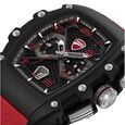 Ducati Quartz Multifunction Black Dial Black Silicone Strap Watch For Men - image number 3