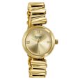 Poze By Sonata Quartz Analog Golden Dial Golden Metal Strap Watch For Women - image number 2