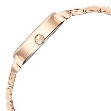 Fastrack Pulse Quartz Analog Silver Dial Stainless Steel Strap Watch for Girls